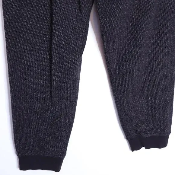 MARINE LAYER Textured Fleece Jogger Sweatpants Black Active Men's M